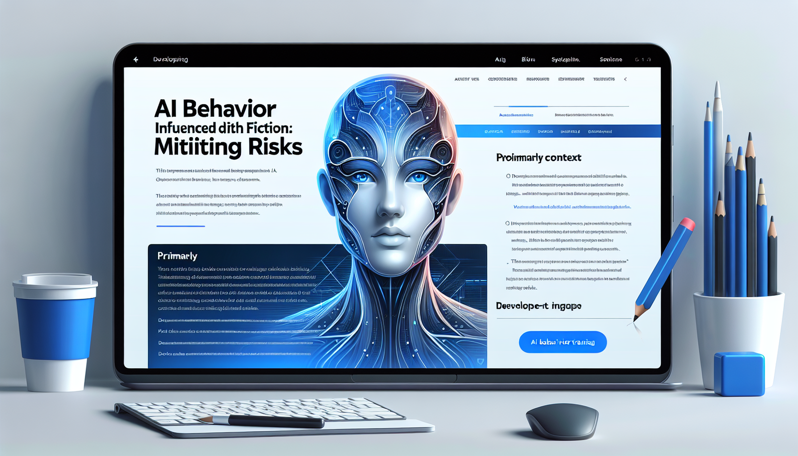 AI Behavior Influenced by Fiction: Mitigating Risks